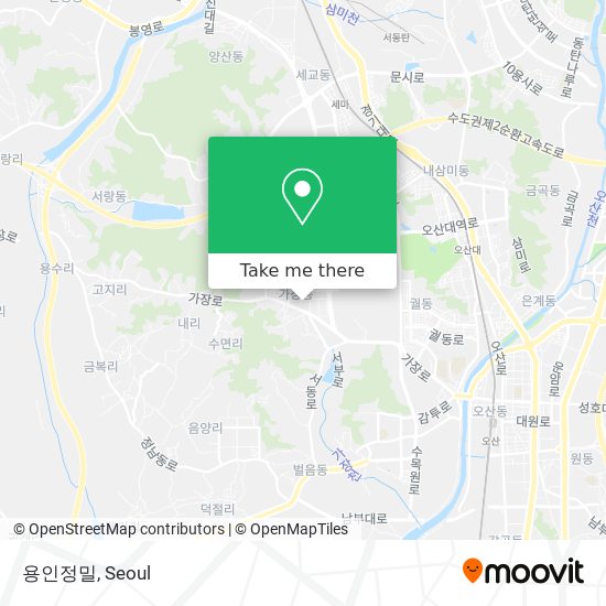 용인정밀 map