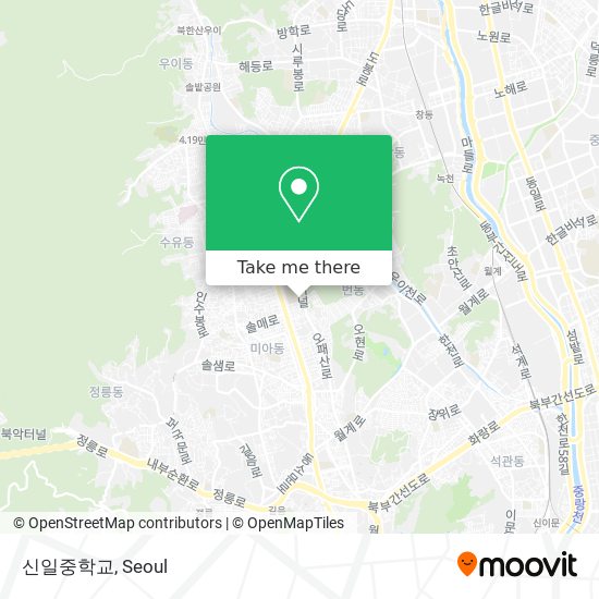 신일중학교 map