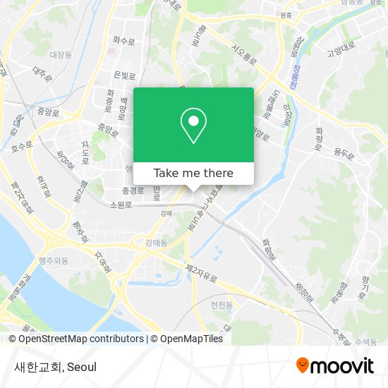 새한교회 map