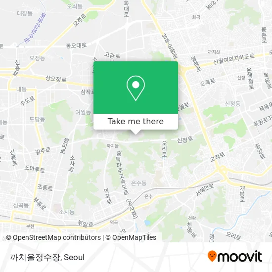 까치울정수장 map