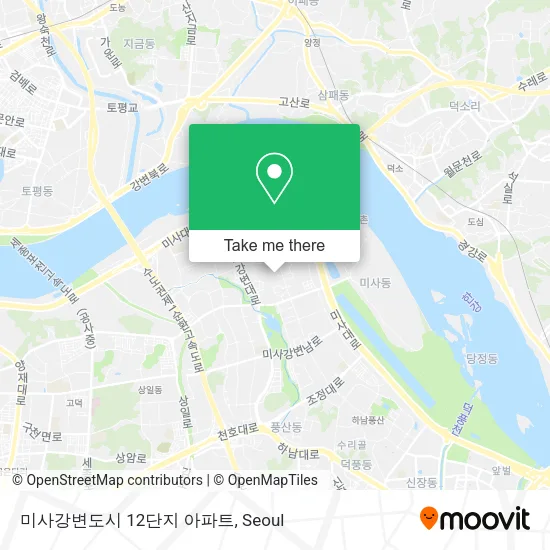미사강변도시 12단지 아파트 map