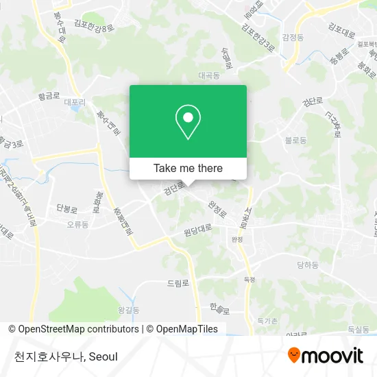 천지호사우나 map
