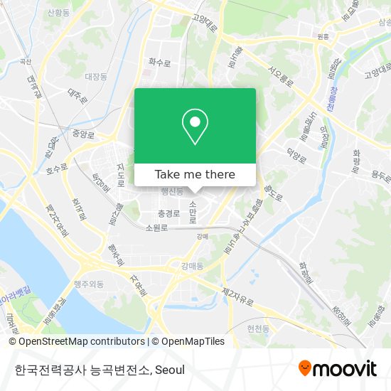 한국전력공사 능곡변전소 map
