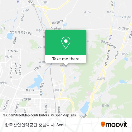 한국산업인력공단 충남지사 map