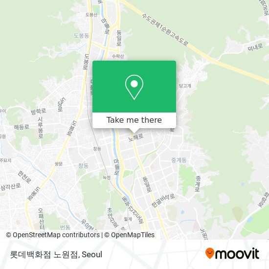 롯데백화점 노원점 map