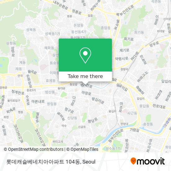 롯데캐슬베네치아아파트 104동 map