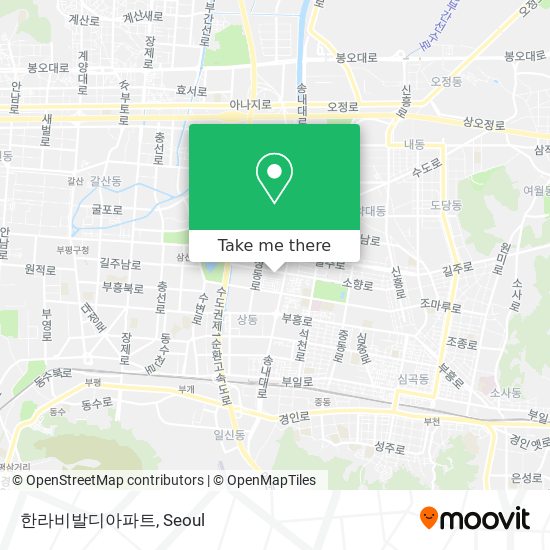 한라비발디아파트 map