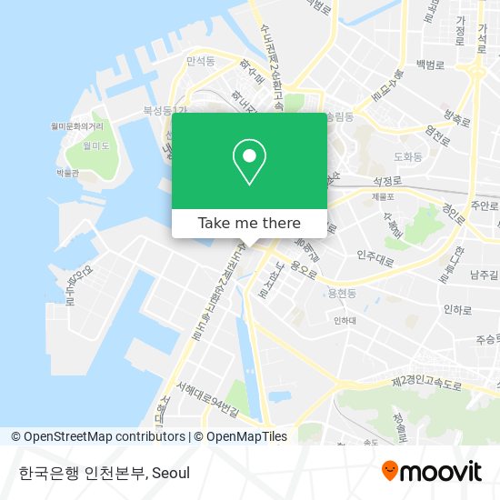 한국은행 인천본부 map