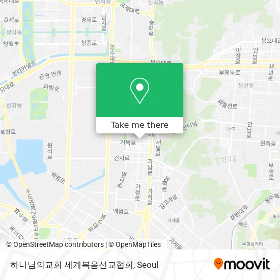 하나님의교회 세계복음선교협회 map