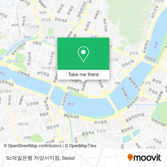 Sc제일은행 자양서지점 map
