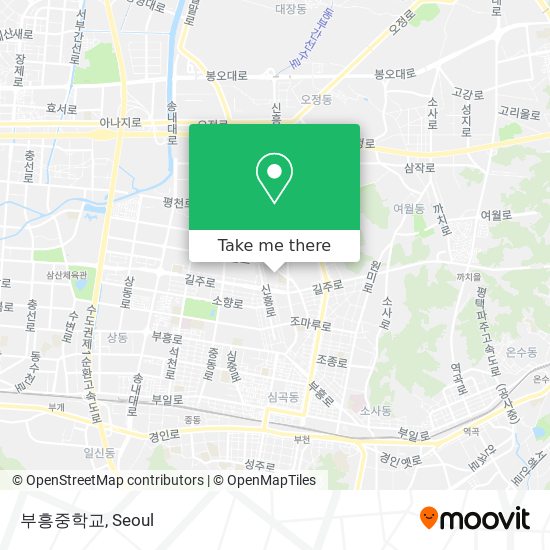 부흥중학교 map