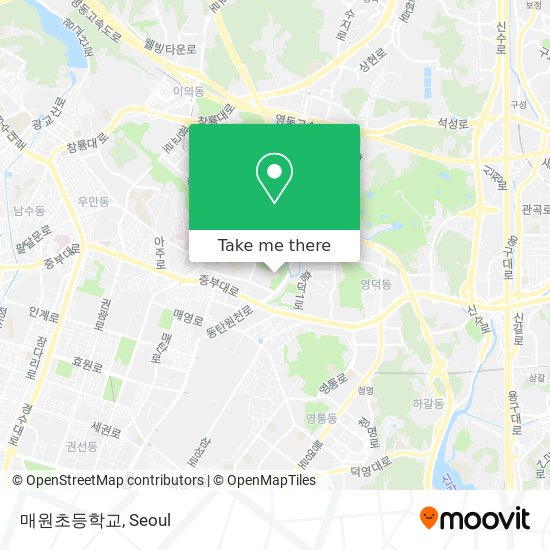 매원초등학교 map