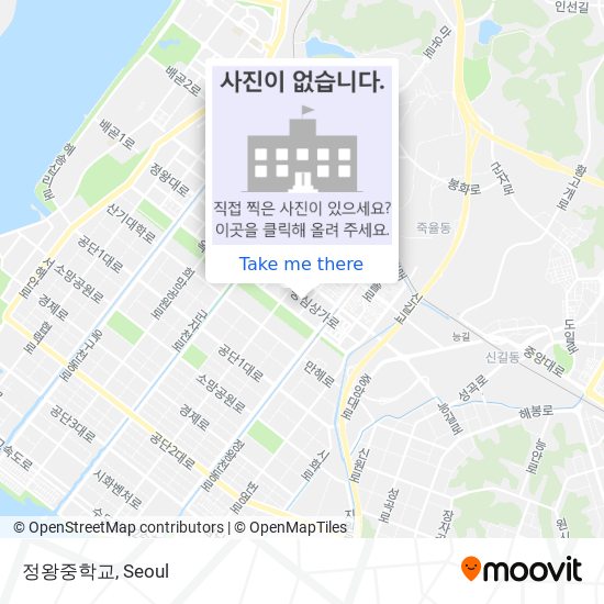 정왕중학교 map