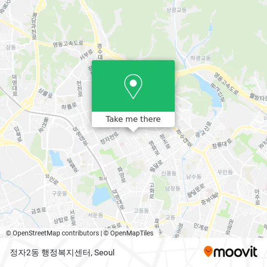 정자2동 행정복지센터 map