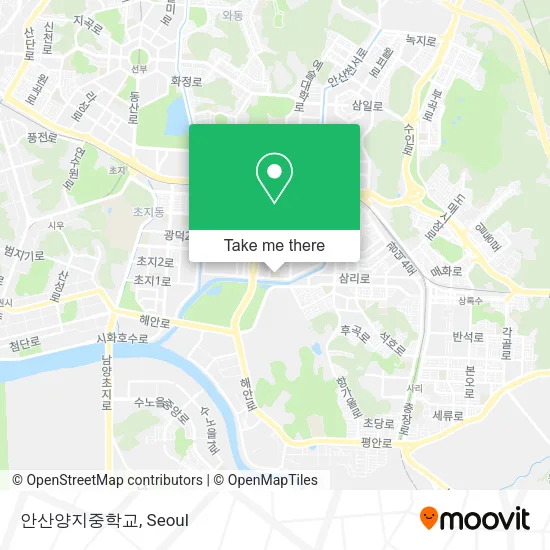 안산양지중학교 map