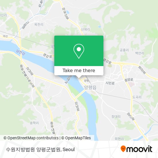 수원지방법원 양평군법원 map