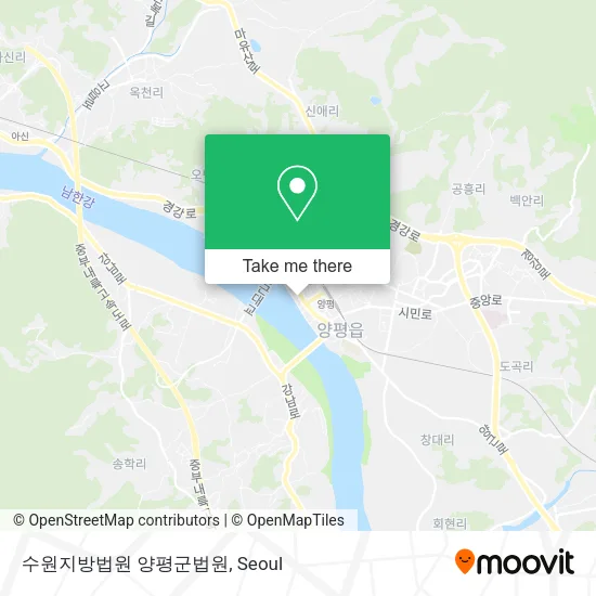 수원지방법원 양평군법원 map