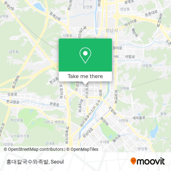 홍대칼국수와족발 map