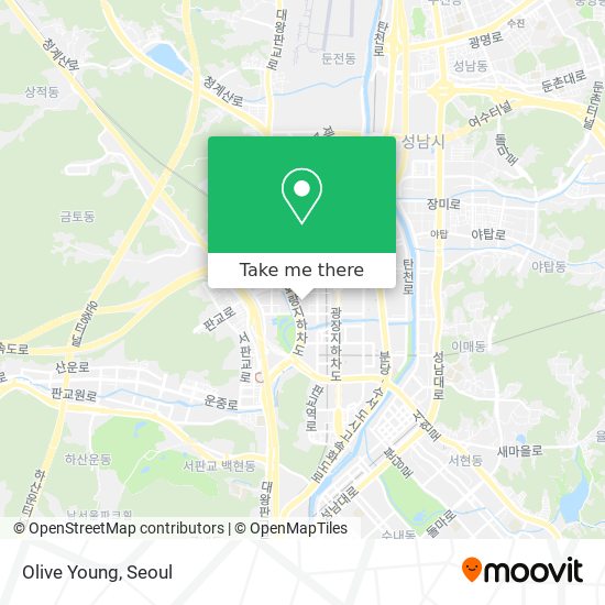 Olive Young map