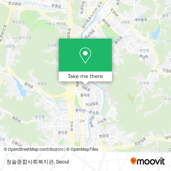 청솔종합사회복지관 map