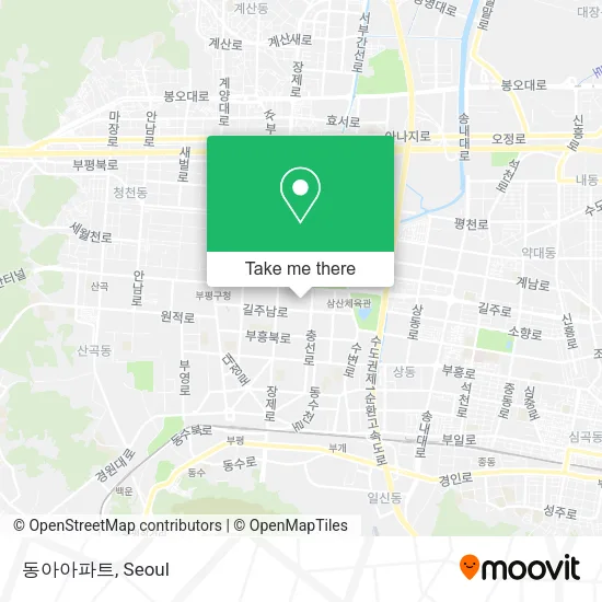 동아아파트 map