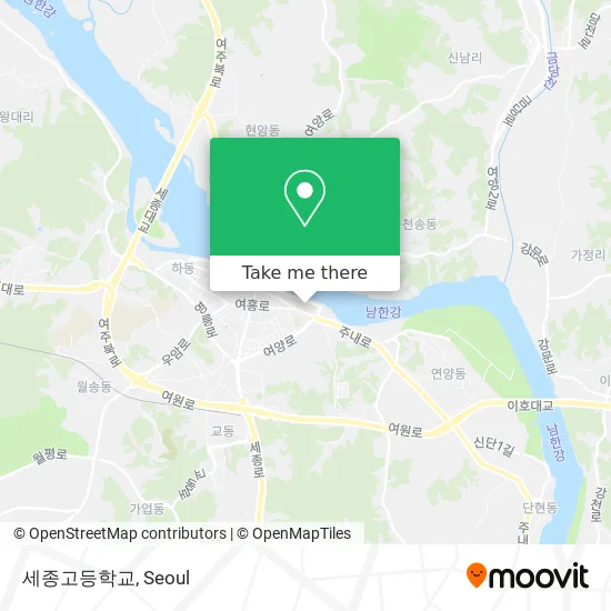 세종고등학교 map