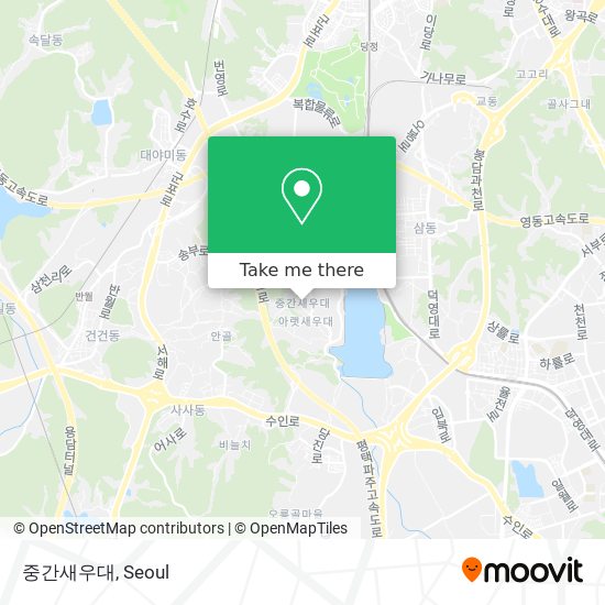 중간새우대 map