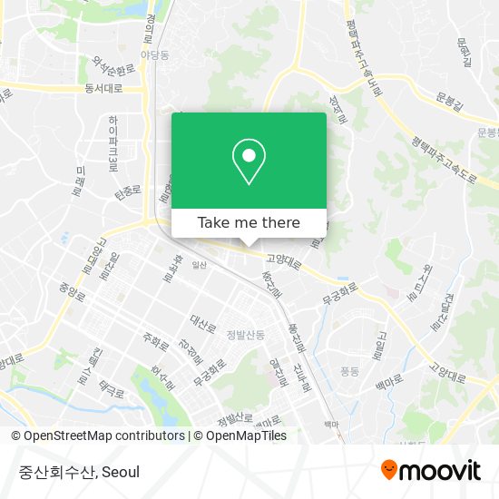 중산회수산 map