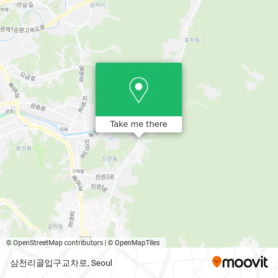 삼천리골입구교차로 map