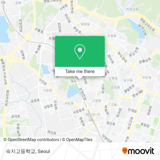 숙지고등학교 map