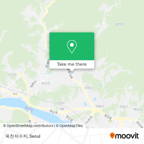 옥천저수지 map