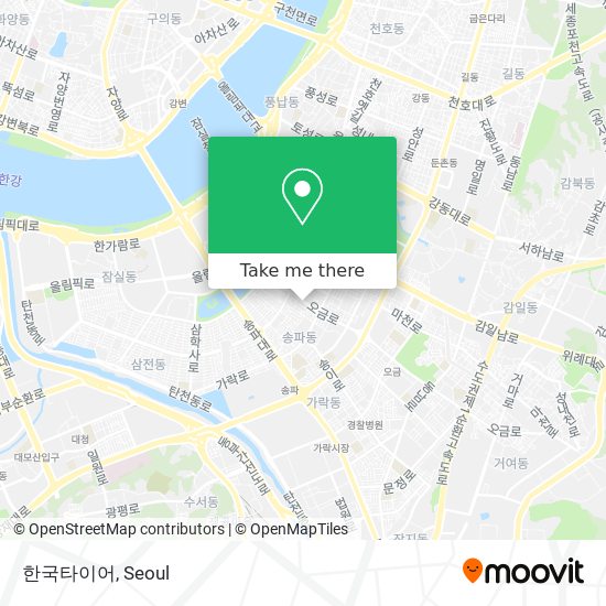 한국타이어 map