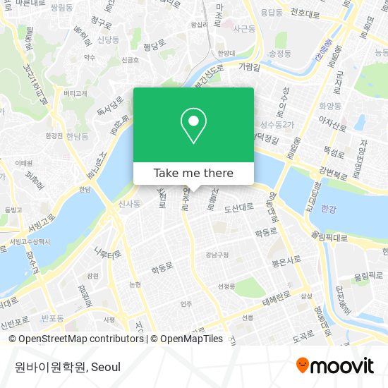 원바이원학원 map
