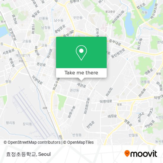 효정초등학교 map