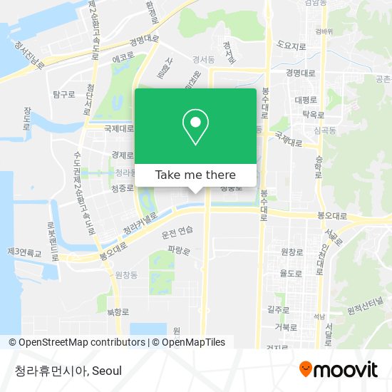 청라휴먼시아 map