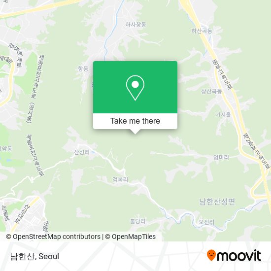 남한산 map