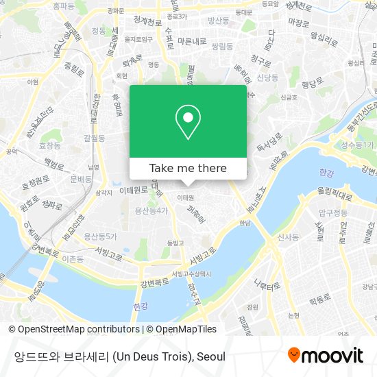 앙드뜨와 브라세리 (Un Deus Trois) map