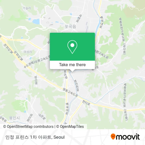 인정 프린스 1차 아파트 map