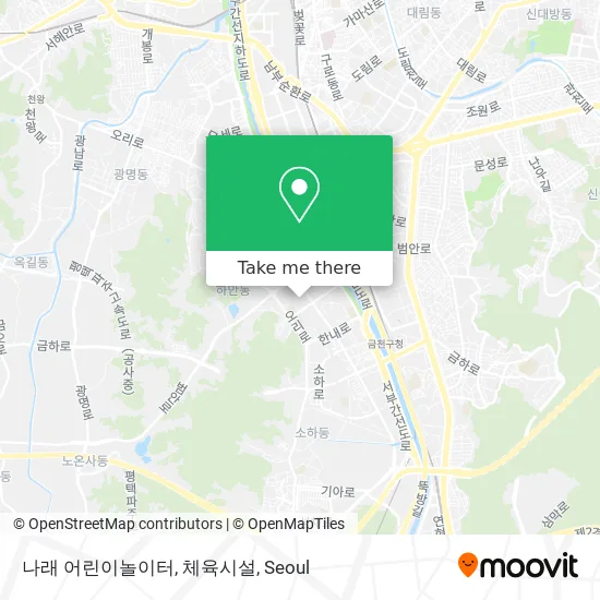 나래 어린이놀이터, 체육시설 map