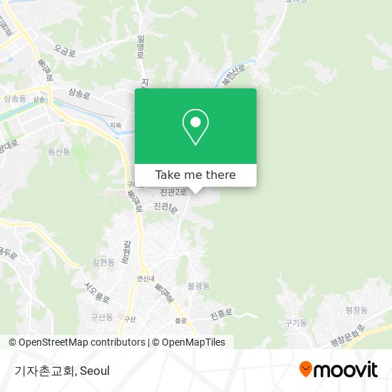 기자촌교회 map
