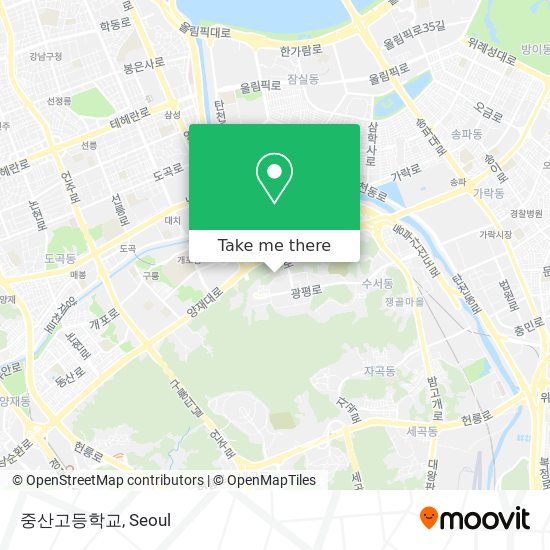 중산고등학교 map