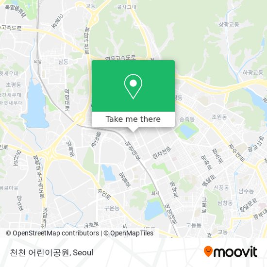 천천 어린이공원 map