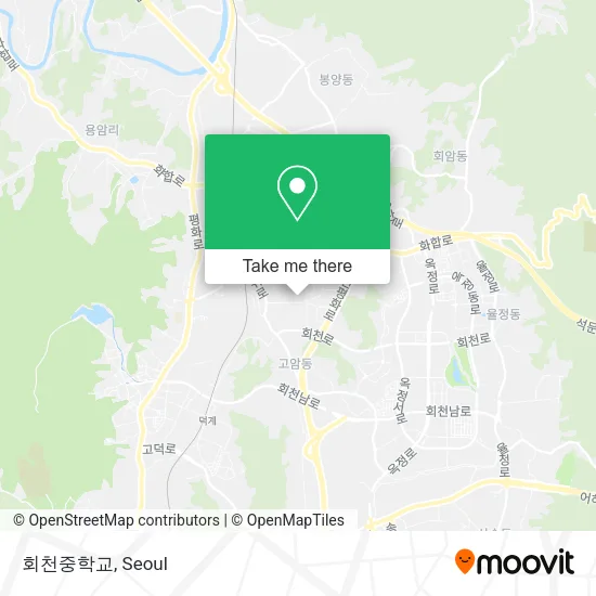 회천중학교 map