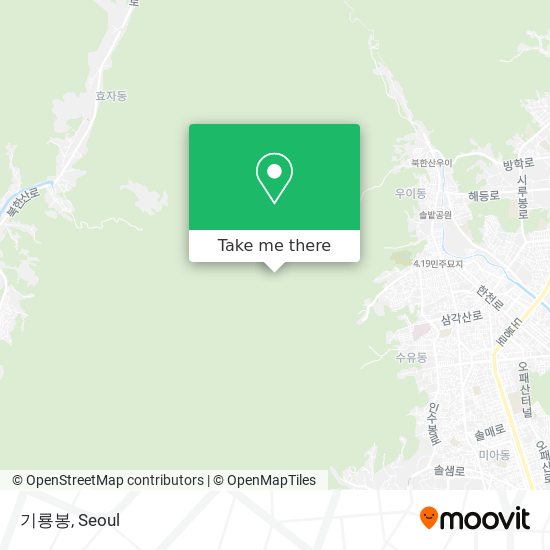 How to get to 기룡봉 in 고양시, 경기도 by Bus or Subway?