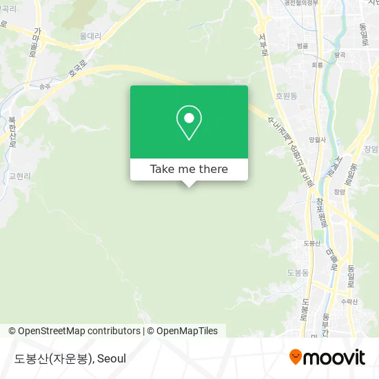 도봉산(자운봉) map