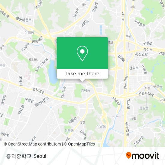 흥덕중학교 map