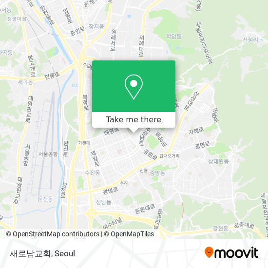 새로남교회 map