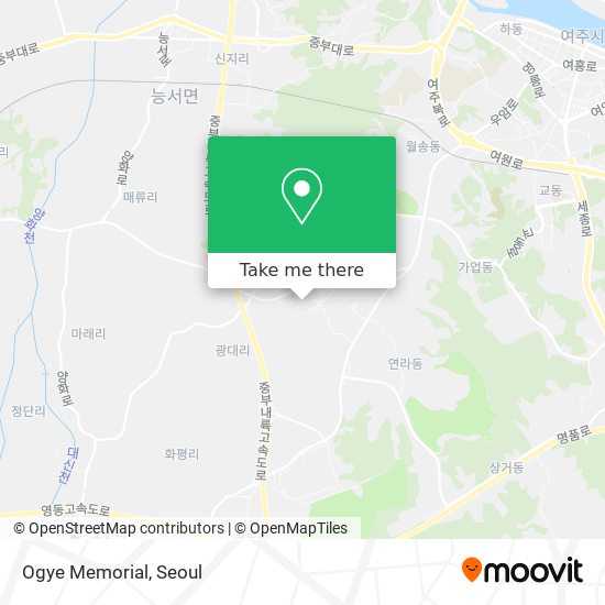 Ogye Memorial map