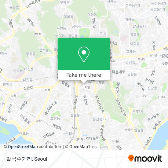 칼국수거리 map