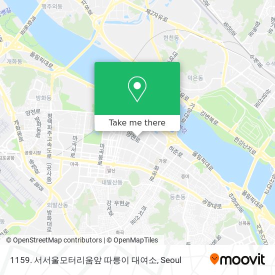 1159. 서서울모터리움앞 따릉이 대여소 map